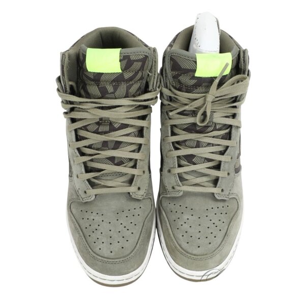 Nike Dunk Sky Hi Liberty of London OG Womens Suede Sneakers Size 8 Olive New - Picture 3 of 13